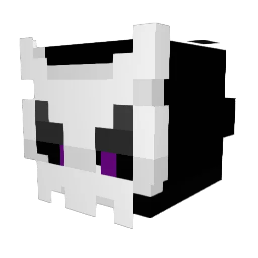 xT3ru Minecraft avatar head, 3D render