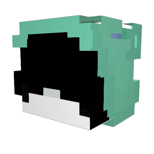 xT4vo Minecraft avatar head, 3D render