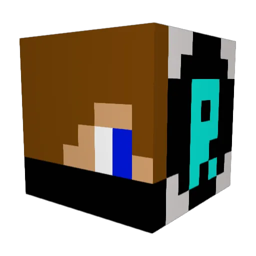 xTRobx Minecraft avatar head, 3D render