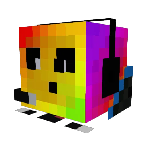 xTacTiiCx Minecraft avatar head, 3D render