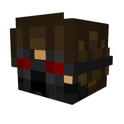 xTadx Minecraft avatar head, 3D render