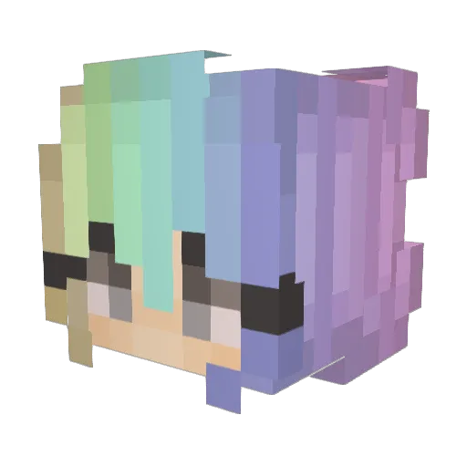 xTaeK_ Minecraft avatar head, 3D render