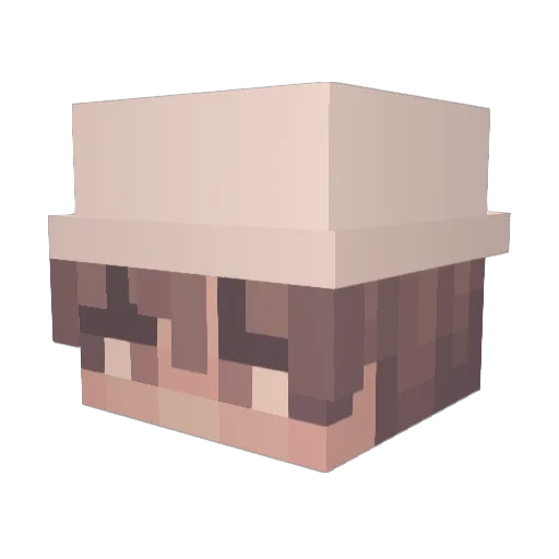 xTaner Minecraft avatar head, 3D render