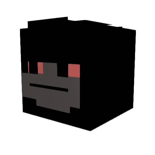 xTexoo_ Minecraft avatar head, 3D render