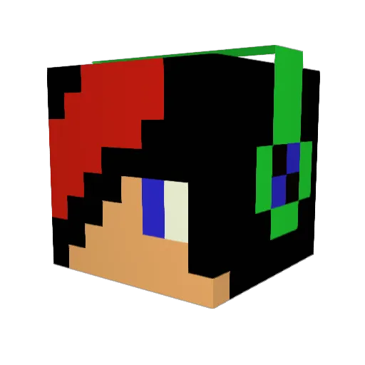 xTh3Gamerx Minecraft avatar head, 3D render