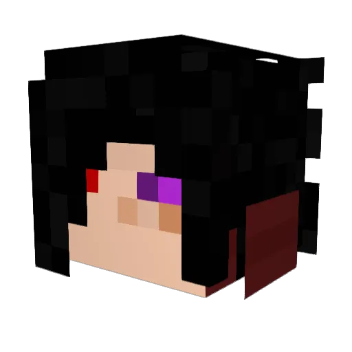xTheChris Minecraft avatar head, 3D render