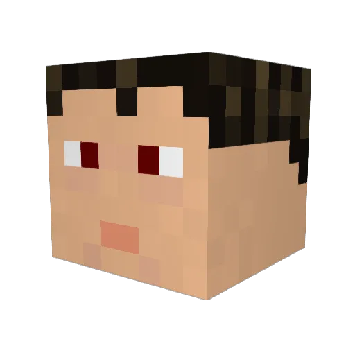 xTheCrossx Minecraft avatar head, 3D render