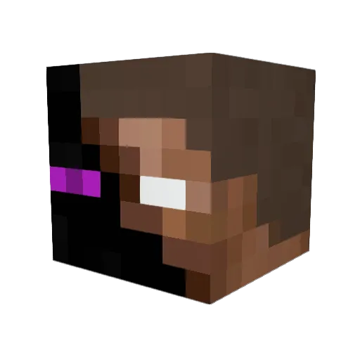 xTheDeadMiner Minecraft avatar head, 3D render