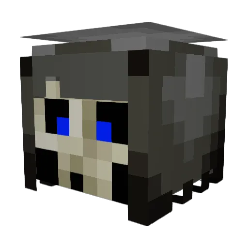 xTheGrimCreeper Minecraft avatar head, 3D render