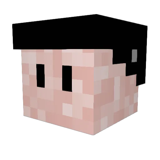 xTheHorn Minecraft avatar head, 3D render