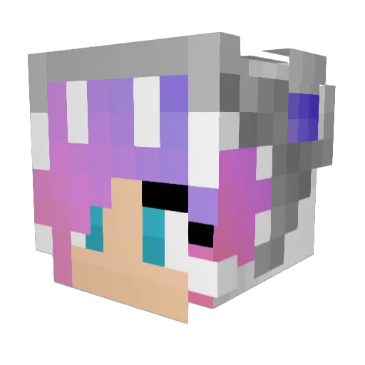 xTheMaskedGamerx Minecraft avatar head, 3D render