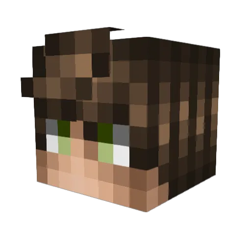 xTheOG Minecraft avatar head, 3D render