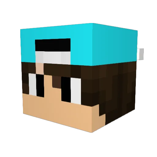 xThePace Minecraft avatar head, 3D render