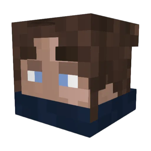 xTheSharkYT Minecraft avatar head, 3D render
