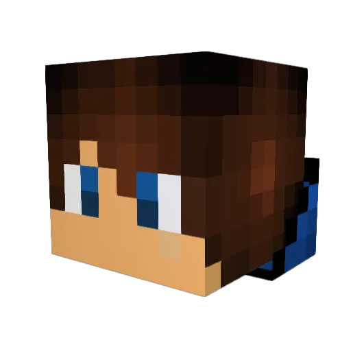 xTheSuspect Minecraft avatar head, 3D render