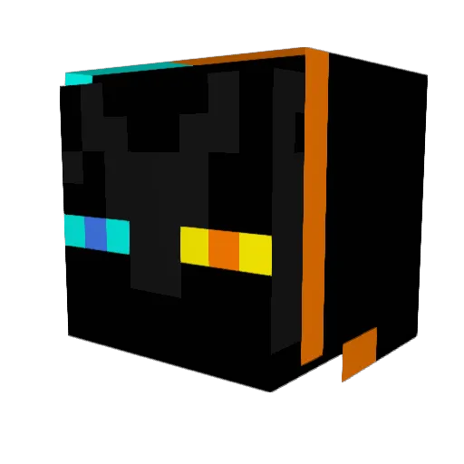 xThe_Lone_Wolf Minecraft avatar head, 3D render
