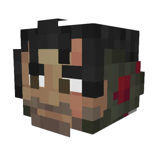xTheshka Minecraft avatar head, 3D render
