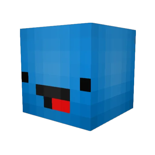 xThio1 Minecraft avatar head, 3D render