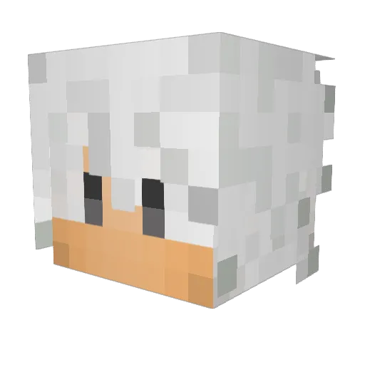 xThodes Minecraft avatar head, 3D render
