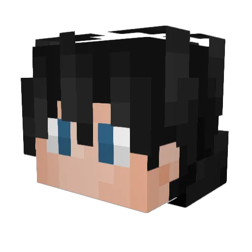 xThreadie Minecraft avatar head, 3D render