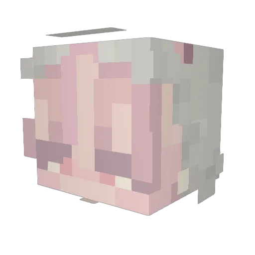 xThyo Minecraft avatar head, 3D render