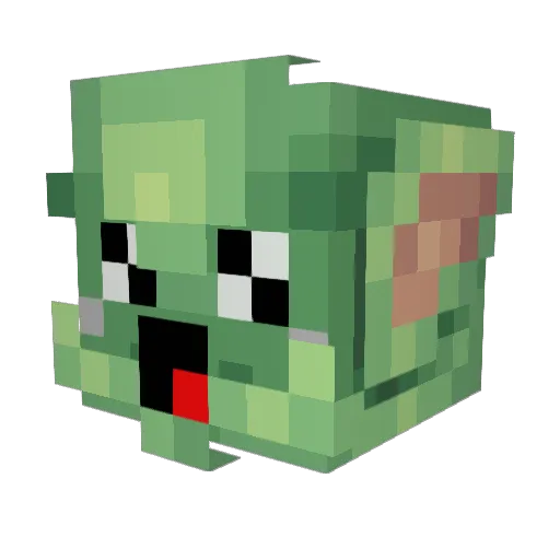 xTiMEEEE Minecraft avatar head, 3D render