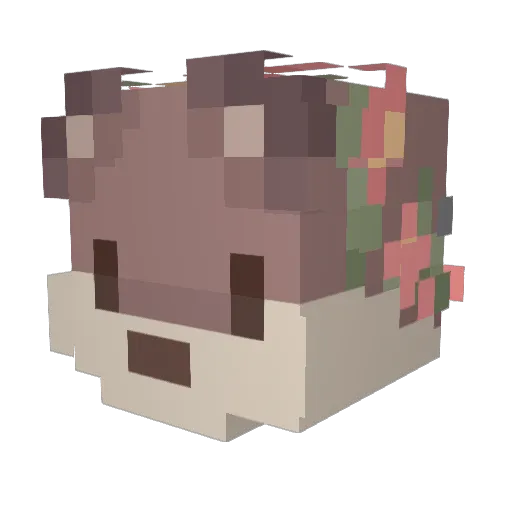 xTigahx Minecraft avatar head, 3D render