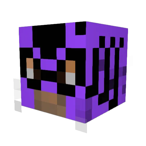 xTigerMaskx Minecraft avatar head, 3D render