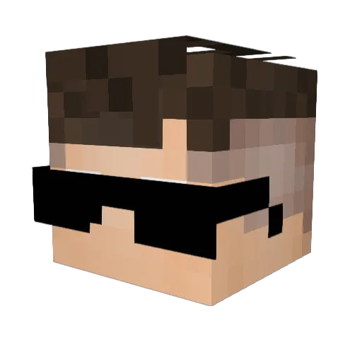 xTiito17 Minecraft avatar head, 3D render