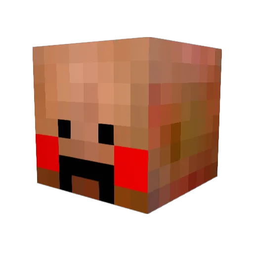 xTimeDeath Minecraft avatar head, 3D render
