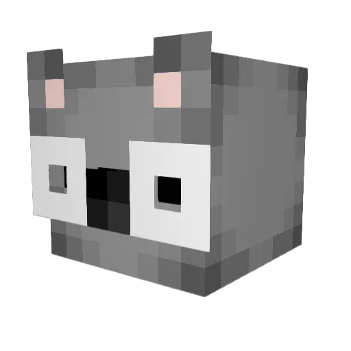 xTimme Minecraft avatar head, 3D render