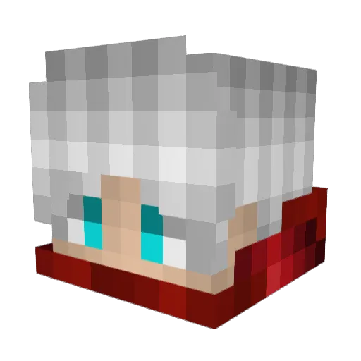 xTiqTaq Minecraft avatar head, 3D render