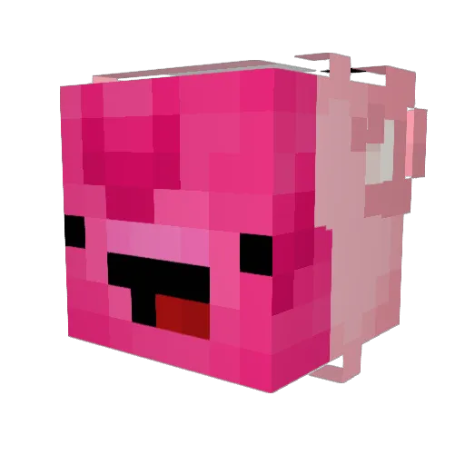 xTkS_ Minecraft avatar head, 3D render