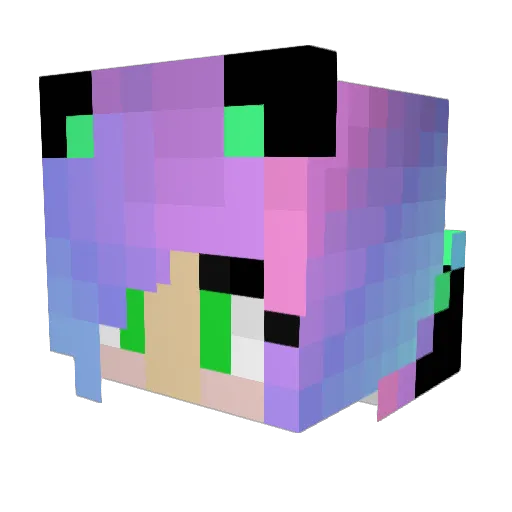 xToMixPL Minecraft avatar head, 3D render