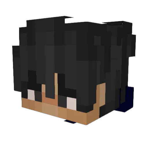 xToWeirdx Minecraft avatar head, 3D render