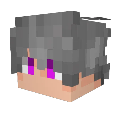 xTobor Minecraft avatar head, 3D render
