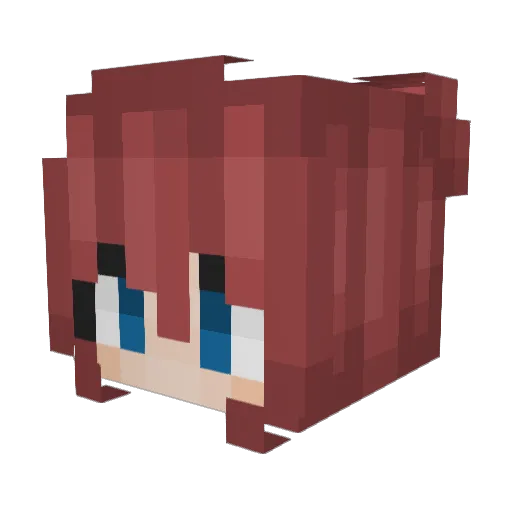 xToertel Minecraft avatar head, 3D render