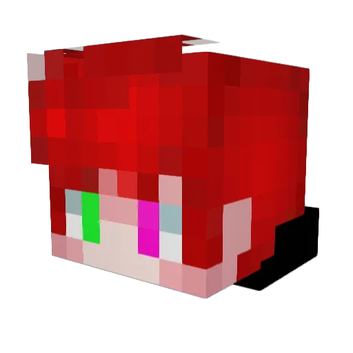 xTomas Minecraft avatar head, 3D render