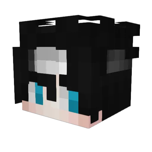 xTqriy Minecraft avatar head, 3D render