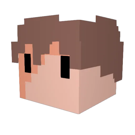 xTracer Minecraft avatar head, 3D render