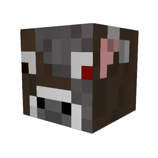 xTreazon Minecraft avatar head, 3D render