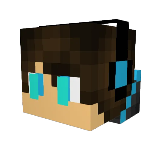 xTrickshotMC Minecraft avatar head, 3D render