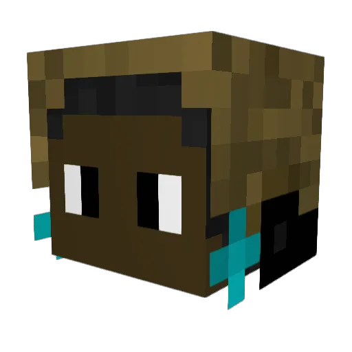 xTriigger Minecraft avatar head, 3D render