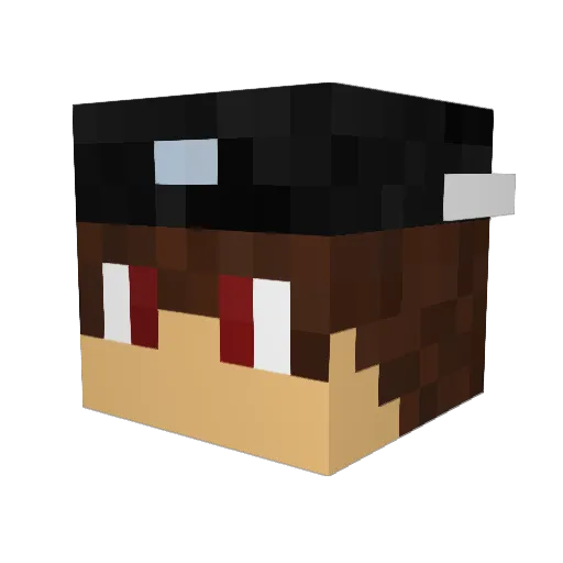 xTrinity Minecraft avatar head, 3D render