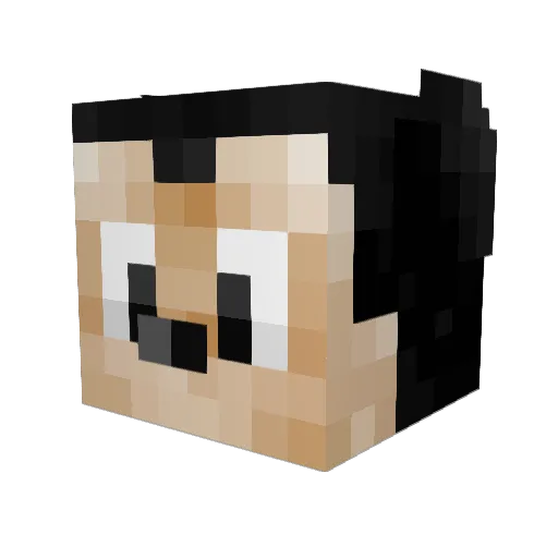 xTrip3x Minecraft avatar head, 3D render
