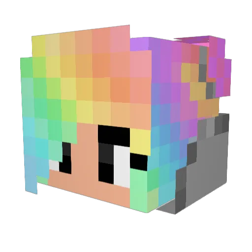 xTschenni Minecraft avatar head, 3D render