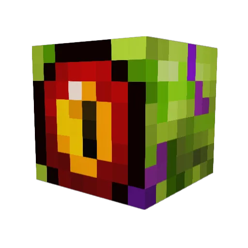 xTucOx Minecraft avatar head, 3D render