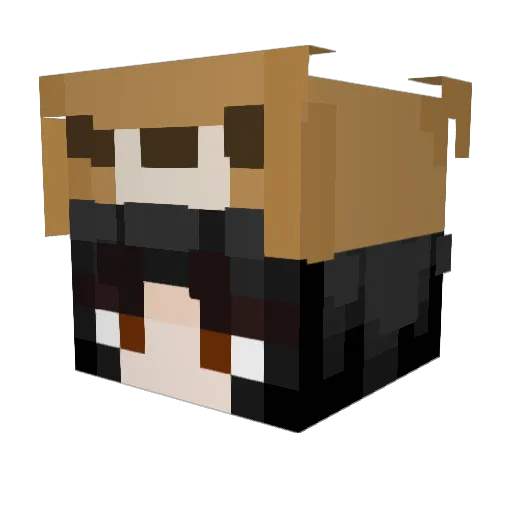 xTulip1 Minecraft avatar head, 3D render