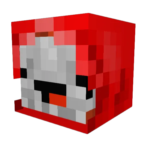 xTurtleTNT Minecraft avatar head, 3D render
