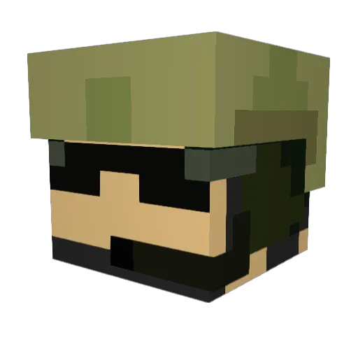 xTwesT Minecraft avatar head, 3D render